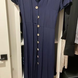 Aritzia dress in navy blue xs